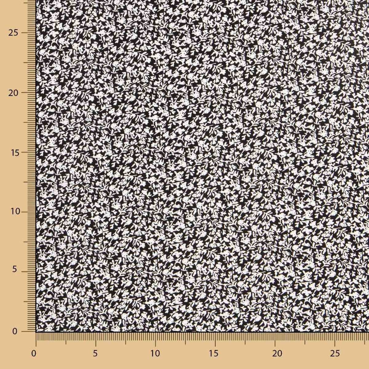 Viscose Noir Pétales - Ribes y Casals