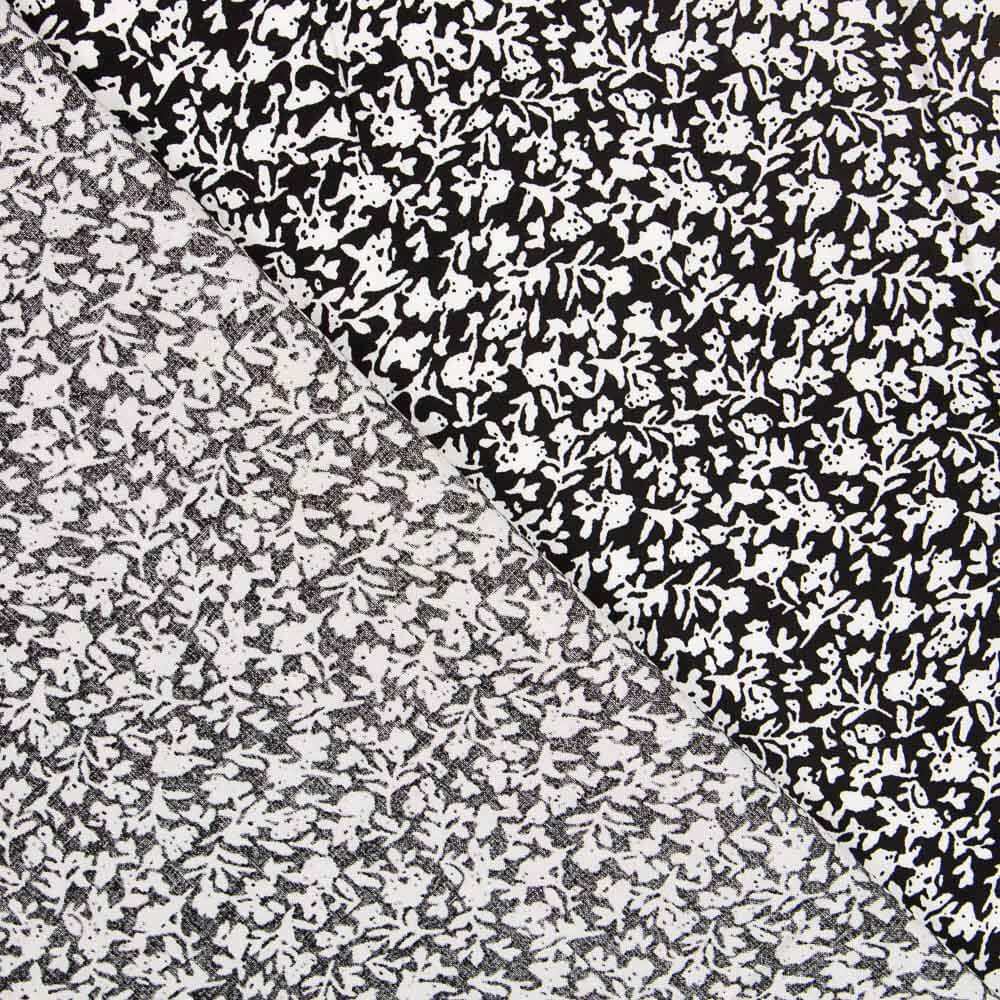 Viscose Noir Pétales - Ribes y Casals