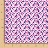 Lycra Mat Fin Ondes Fuchsia - Ribes y Casals