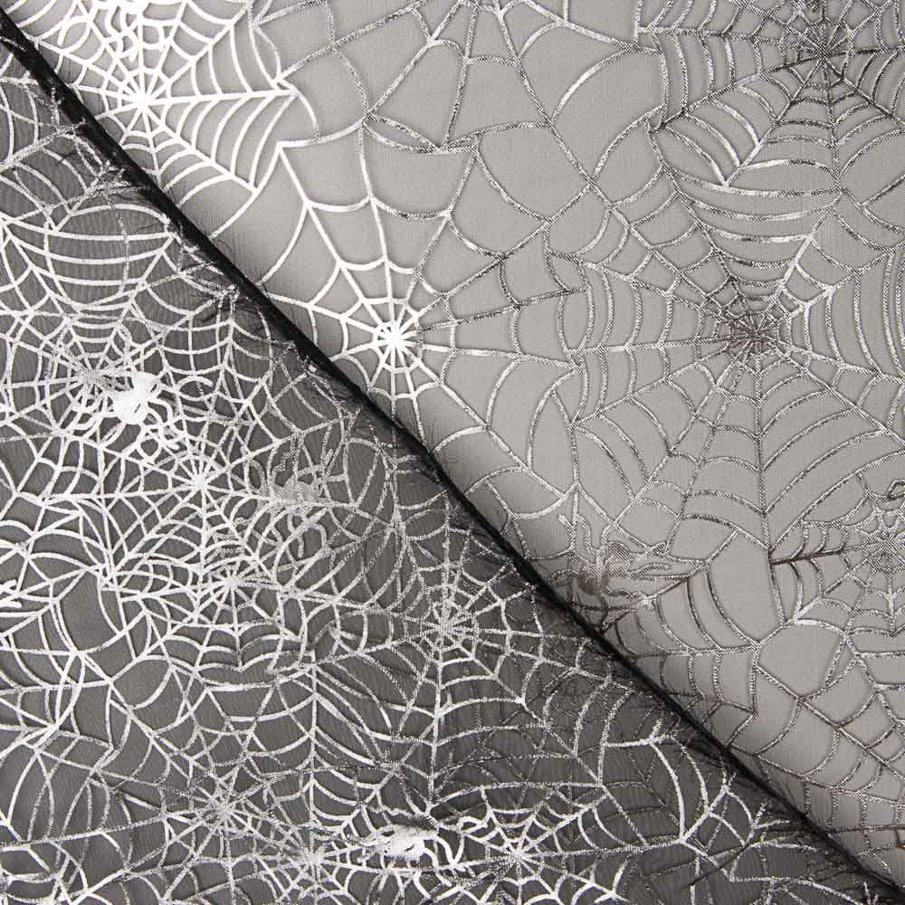 Tissu toile d&#39;araignée en organza noir - Ribes y Casals