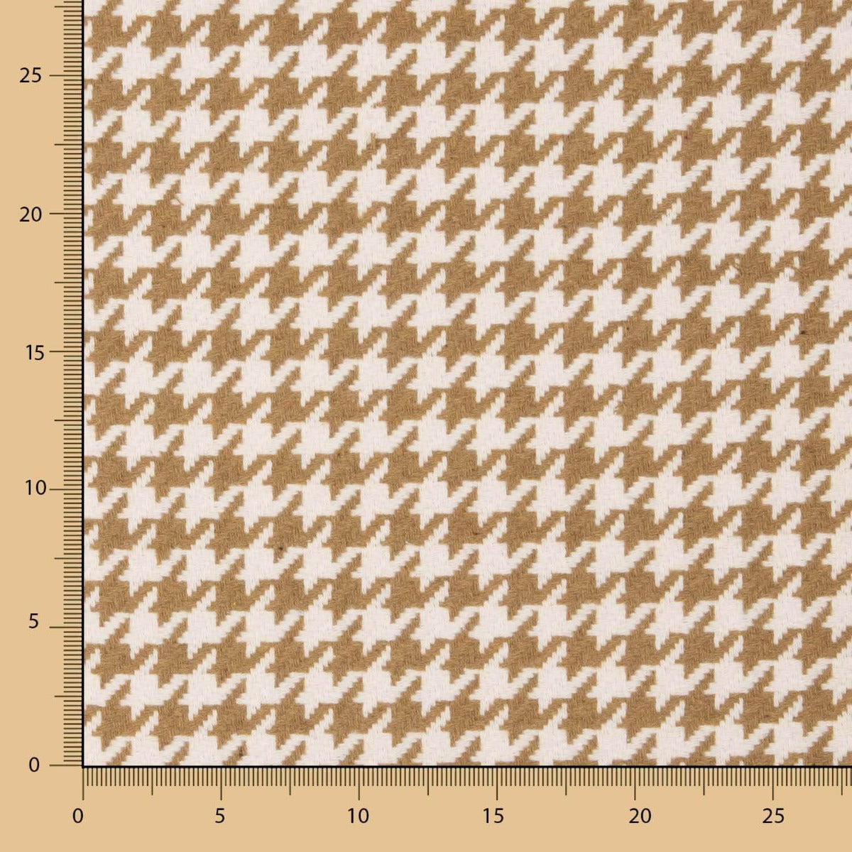 Tweed pied-de-poule sable - Ribes y Casals