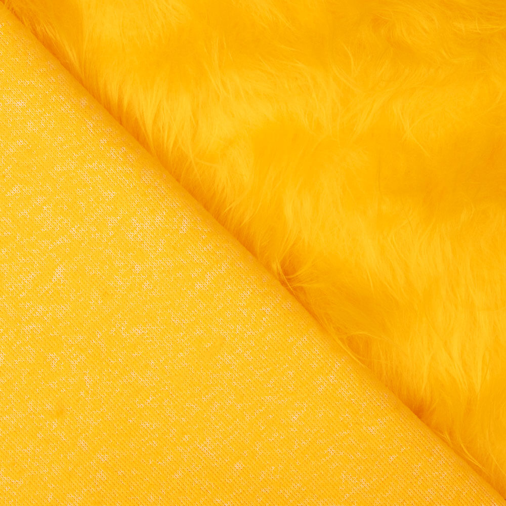 Fausse Fourrure Longue Jaune Or - Ribes y Casals