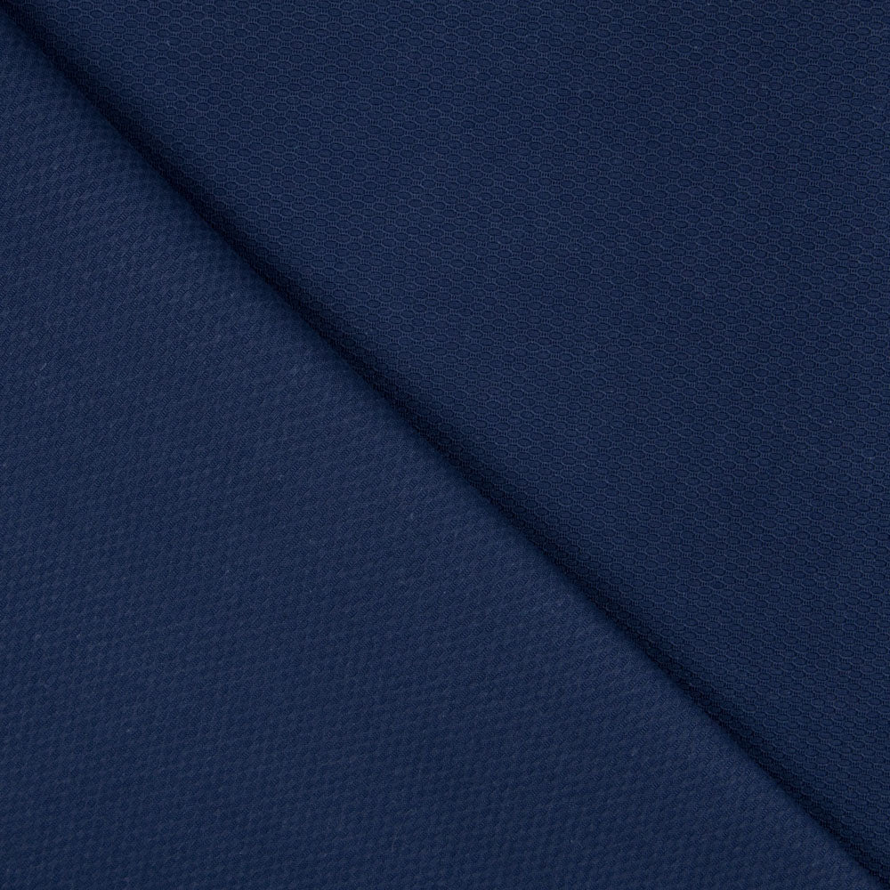 Tissu Piqué Coton Bleu Marine - Ribes y Casals