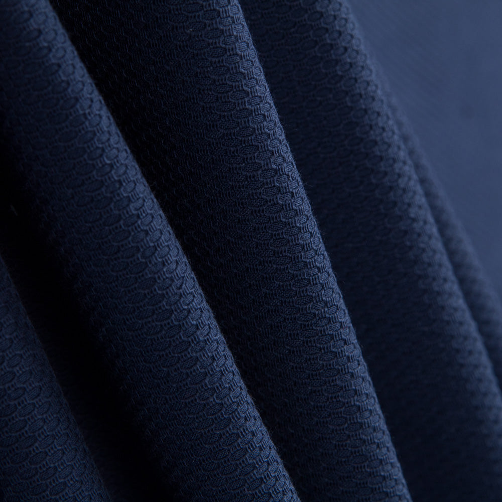 Tissu Piqué Coton Bleu Marine - Ribes y Casals