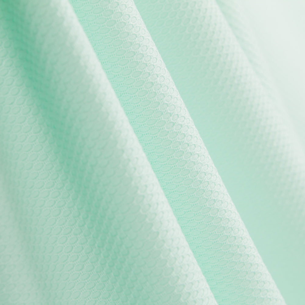 Tissu Piqué Coton Vert Eau - Ribes y Casals
