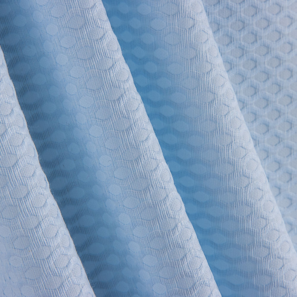 Piqué Spirales Bleu Clair - Ribes y Casals