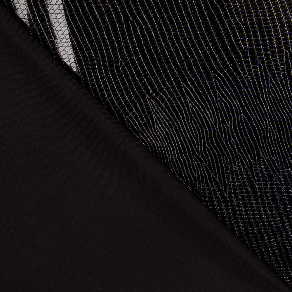 Cuir Vinyle Python Noir - Ribes y Casals