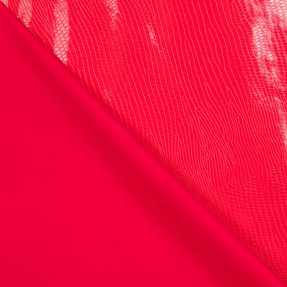 Cuir Vinyle Python Rouge - Ribes y Casals