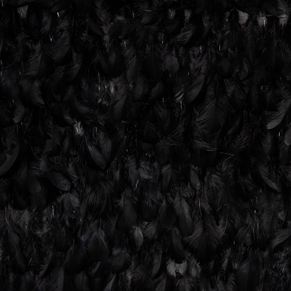 Tissu avec des plumes noires - Ribes y Casals