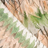 Tela Plumas Bayadera Verde - Ribes y Casals