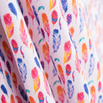 Popeline Coton Fuchsia Plumes - Ribes y Casals