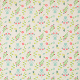 Coton Popeline Bouquets Vert - Ribes y Casals