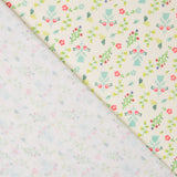 Coton Popeline Bouquets Vert - Ribes y Casals