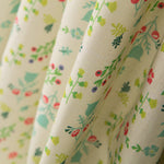 Coton Popeline Bouquets Vert - Ribes y Casals