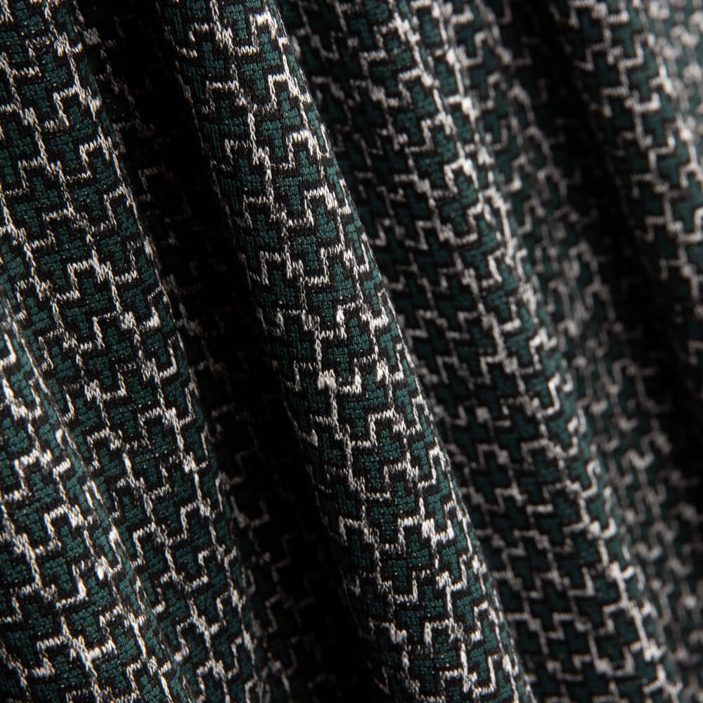 Tricot Jersey Mini Géométrique Vert - Ribes y Casals