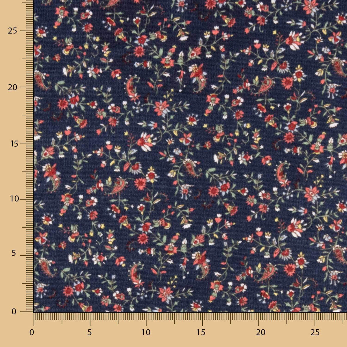 Punto Angora Flores Folk Marino - Ribes y Casals