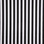 Popeline déperlante rayée Blanc Noir - Ribes y Casals