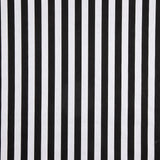 Popeline déperlante rayée Blanc Noir - Ribes y Casals