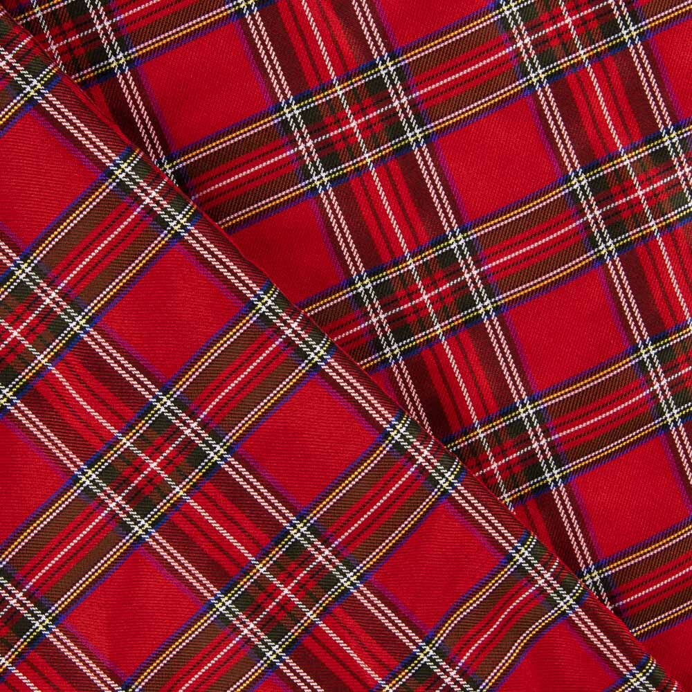Tafeta Poliéster Tartan Rojo - Ribes y Casals