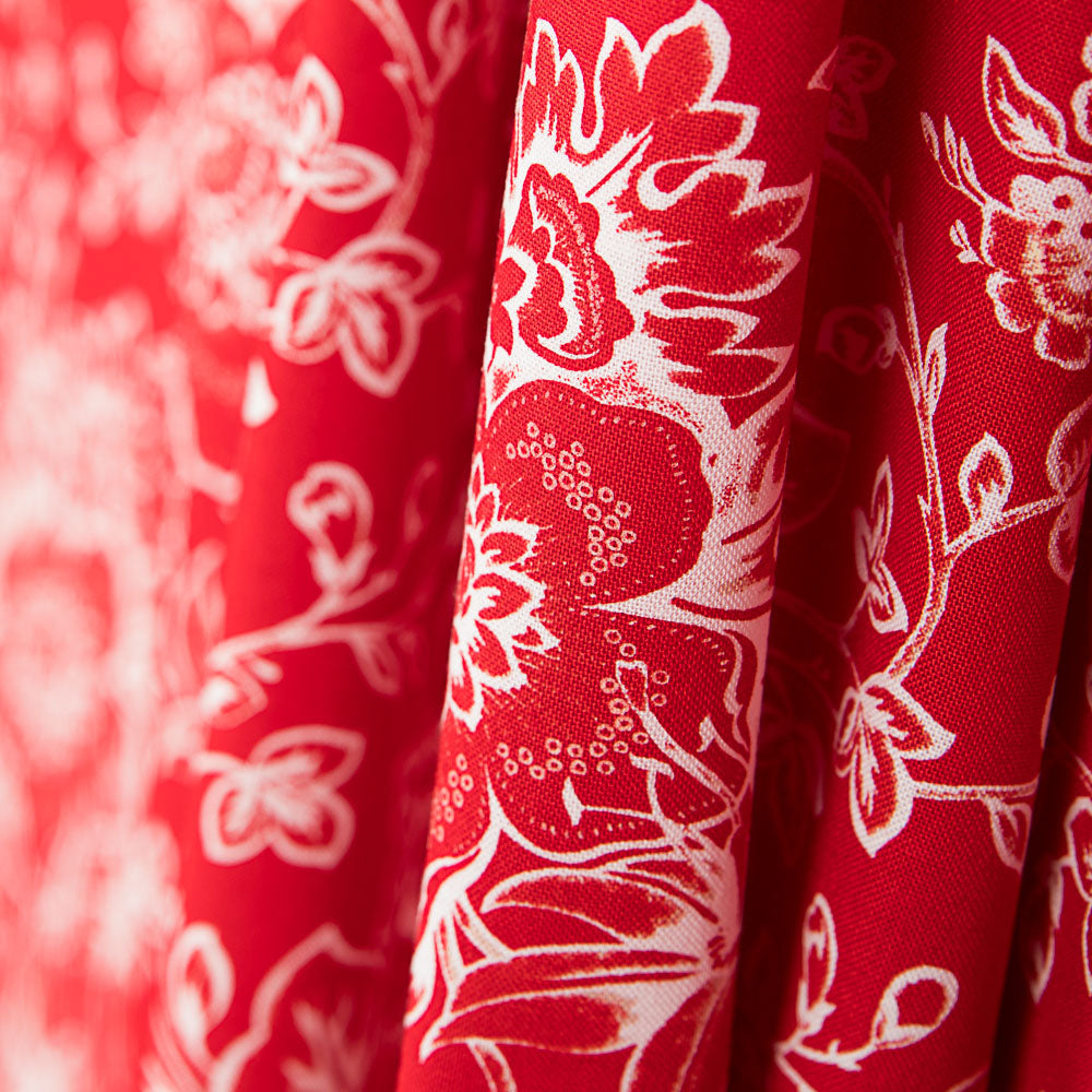 Patch Américain Floral Rouge - Ribes y Casals