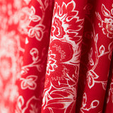 Patch Américain Floral Rouge - Ribes y Casals