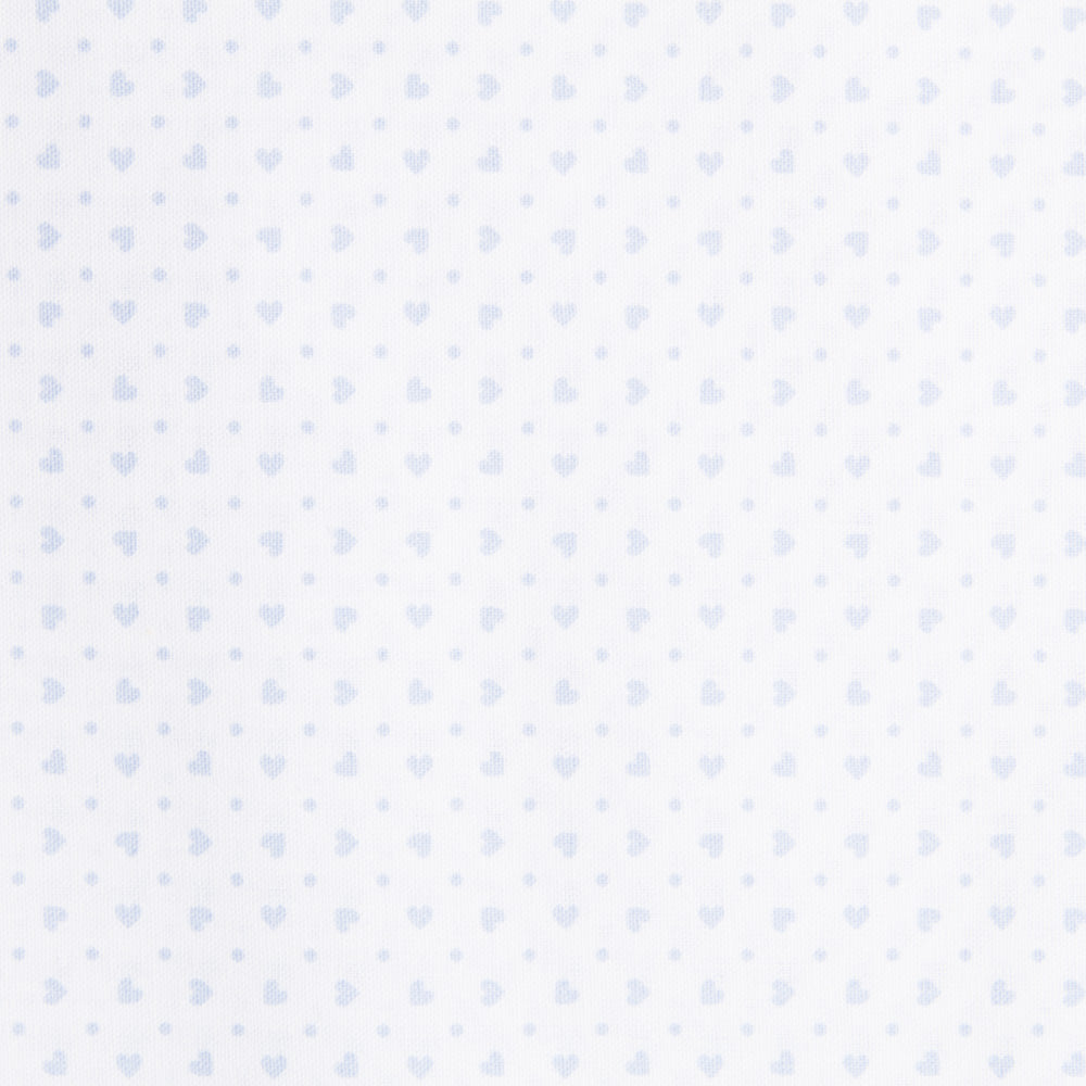 Tissu Drap Imprimé Coeurs Bleus - Ribes y Casals
