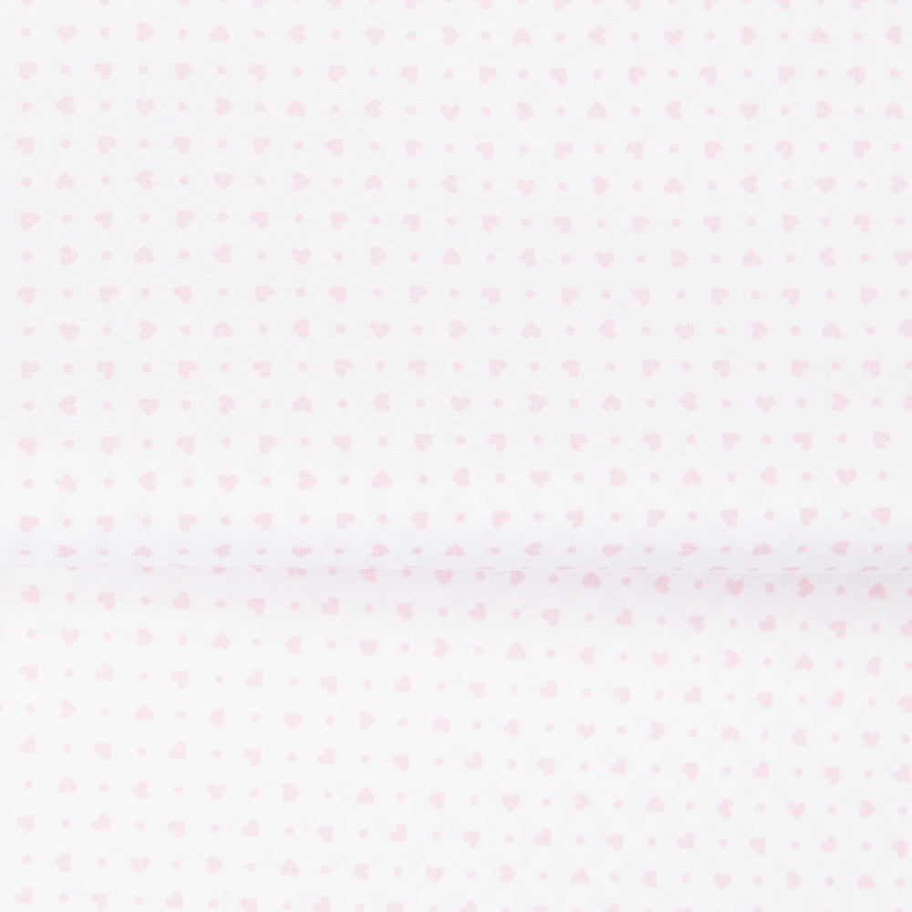 Tissu Drap Imprimé Coeurs Roses - Ribes y Casals