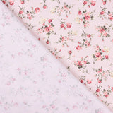 Popeline Draps Fleurs Rose Clair - Ribes y Casals