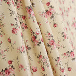 Popeline Draps Fleurs Vanille - Ribes y Casals