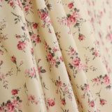 Popeline Draps Fleurs Vanille - Ribes y Casals