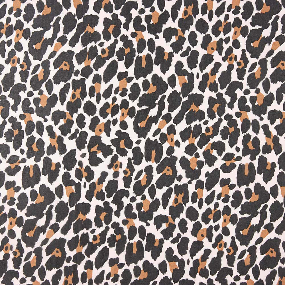 Mousseline Polyester Léopard Rose - Ribes y Casals