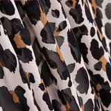 Mousseline Polyester Léopard Rose - Ribes y Casals