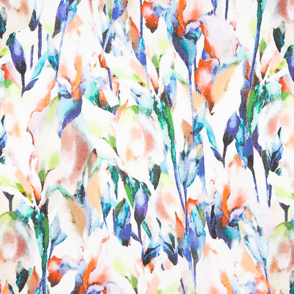 Tissu Viscose Mouchetée Multicolore - Ribes y Casals