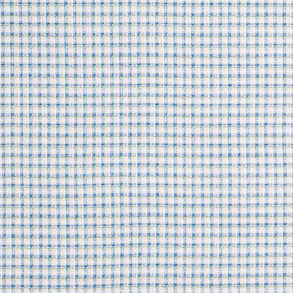 Tissu Tweed Carreaux Bleu Blanc - Ribes y Casals