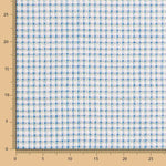 Tissu Tweed Carreaux Bleu Blanc - Ribes y Casals
