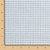 Tissu Tweed Carreaux Bleu Blanc - Ribes y Casals