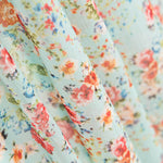 Gaze Polyester Mini Crétonne Bleu - Ribes y Casals