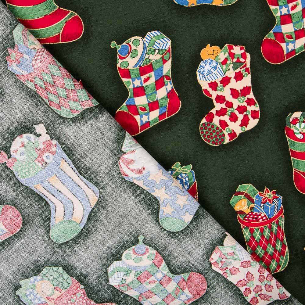 Coton Chaussettes Cadeaux Noël Vert - Ribes y Casals