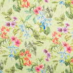 Jacquard Polyester Fleurs Pistache - Ribes y Casals