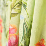 Jacquard Polyester Fleurs Pistache - Ribes y Casals