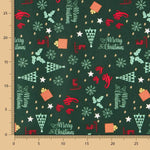 Coton Noël Joyeux Noël Vert - Ribes y Casals