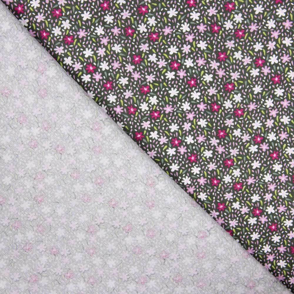 Popeline de coton à fleurs Andrea - Ribes y Casals