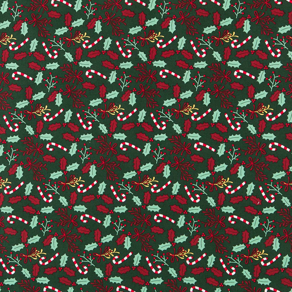 Coton Canne Sucrerie Noël Vert - Ribes y Casals