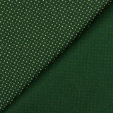 Retal Popelín Navidad Lunarcitos Oro Verde 160x140 cm - Ribes y Casals