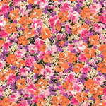 Tissu Viscose Jardin Orange - Ribes y Casals