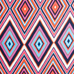 Tissu Viscose Zigzag Fuchsia - Ribes y Casals