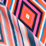 Tissu Viscose Zigzag Fuchsia - Ribes y Casals