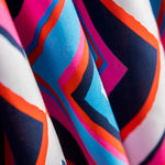 Tissu Viscose Zigzag Fuchsia - Ribes y Casals