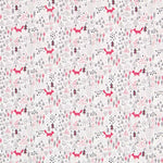 Viyela Imprimé Loups Rouge - Ribes y Casals