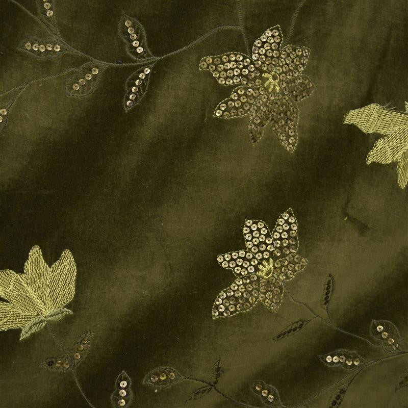 Velours Brodé Vert - Ribes y Casals